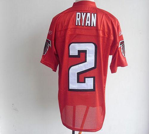 Men's NFL Pro Team Atlanta Falcons Jersey Matt Ryan #2 2XL Red Football  Jersey