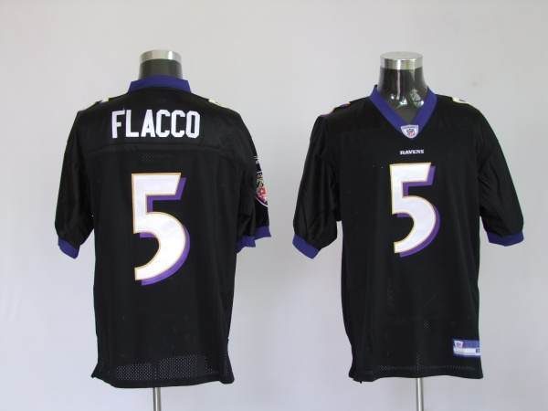 Baltimore Ravens Joe Flacco #5 NFL Toddlers Mesh Replica Jersey, Black