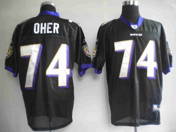 Reebok Michael Oher 74 Baltimore Ravens Purple Equipment -   Sweden